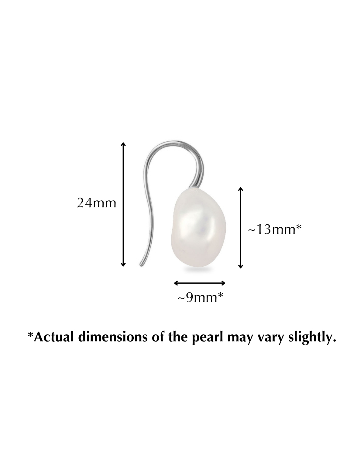 (Pair) Baroque Pearl Drop Earrings