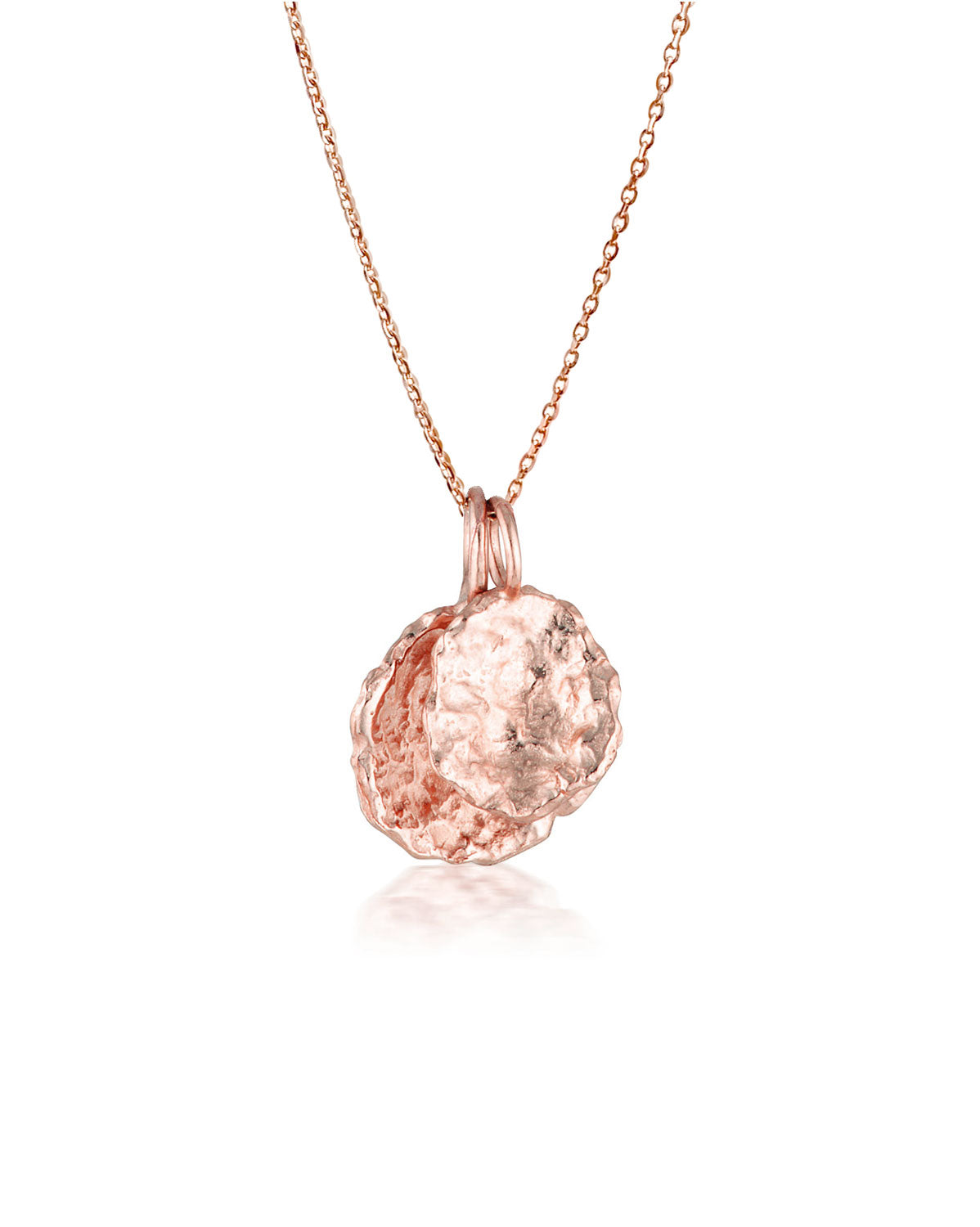 Double Molten Necklace (Rose Gold)